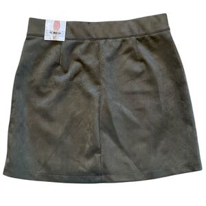 American Rewash Brand Pull-On‎ Suede Knit Mini Skirt